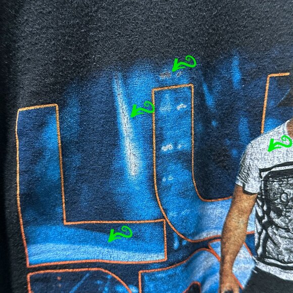 Luke Bryan Huntin Fishin & Lovin Every Day 2017 Tour Black T Shirt Size S - Picture 8 of 13